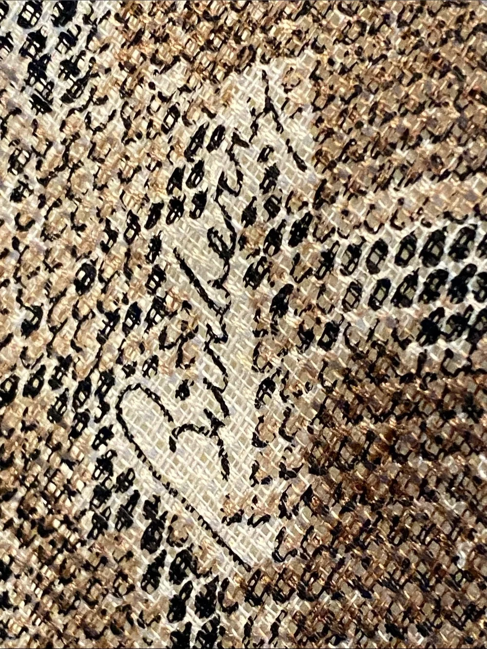 Burberry Linen Silk Snake Logo Scarf NWT Made in Italy 🇮🇹